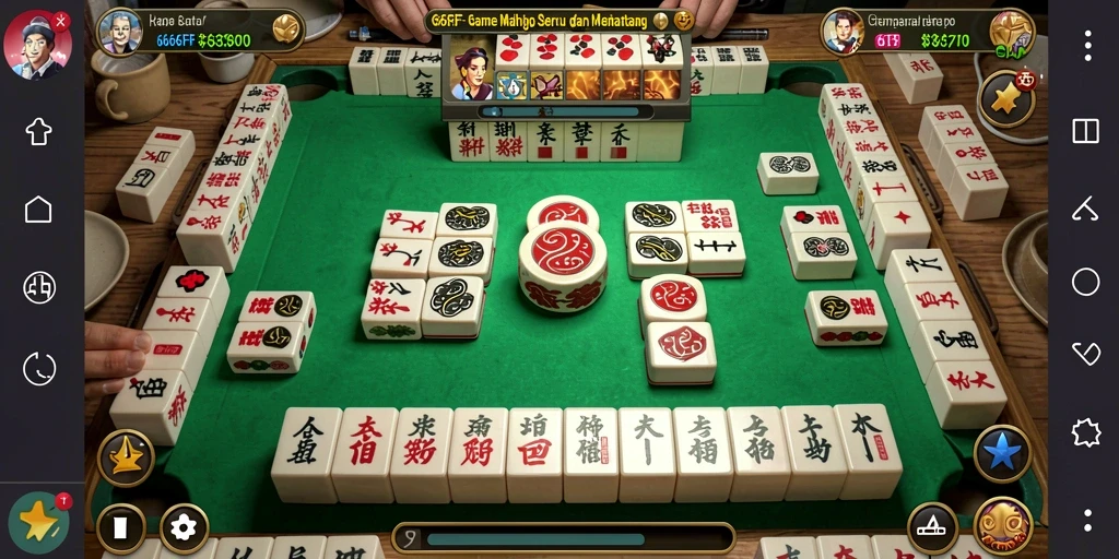 Gameplay Mahjong di 666FF yang menarik dan seru.