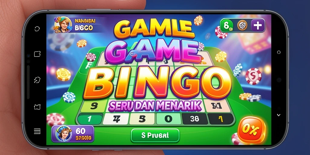 Tampilan permainan Bingo yang menarik dan penuh warna.