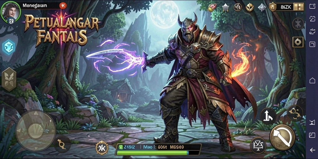 Tampilan gameplay RPG yang memukau dan penuh aksi.