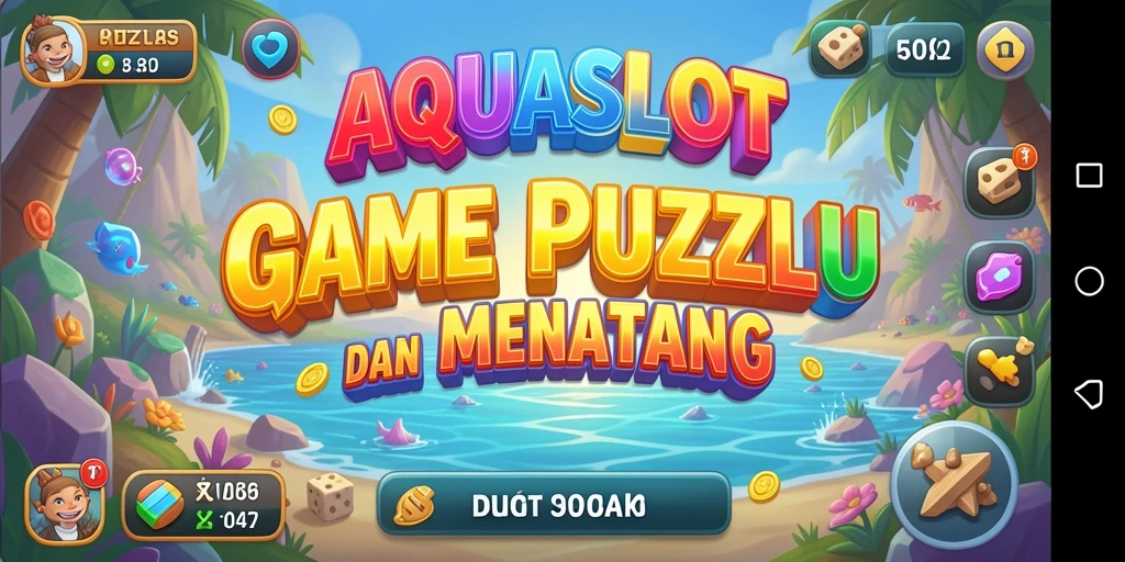 Tampilan gameplay AQUASLOT yang menarik dan menantang.