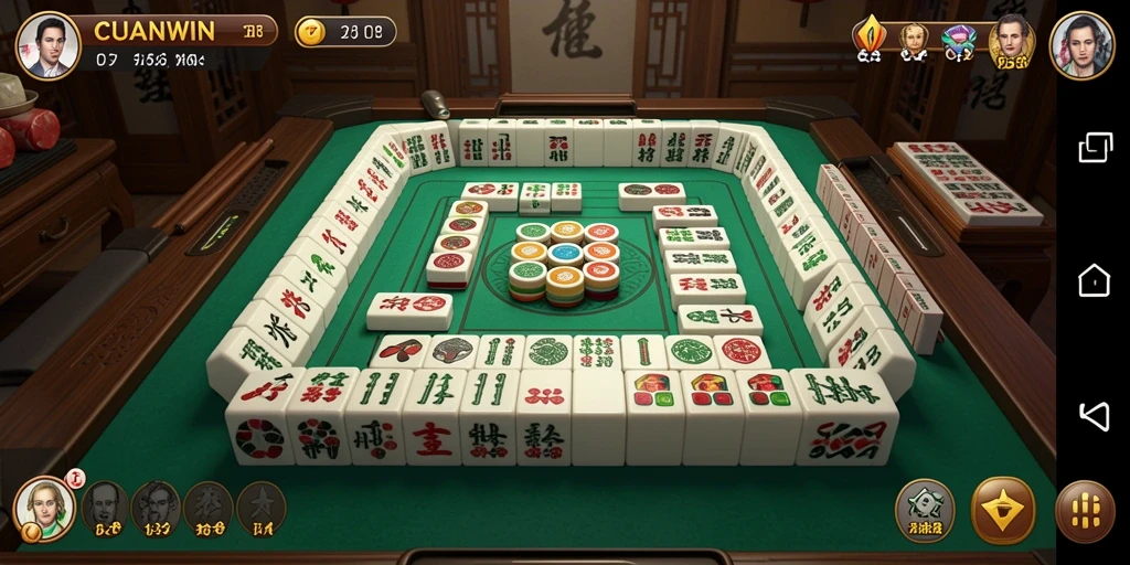 Screenshot permainan CUANWIN dengan tampilan gameplay Mahjong yang menarik.