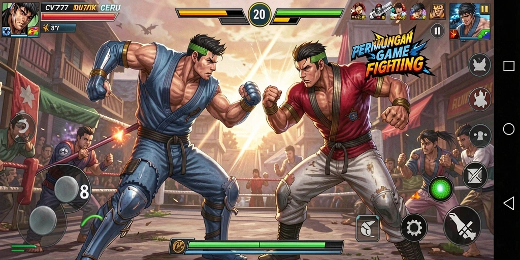 Tampilan gameplay seru dari CV777 dalam pertarungan penuh aksi.