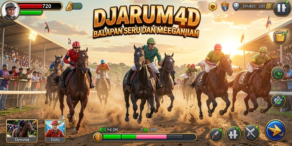 Tampilan gameplay Racing yang mendebarkan di DJARUM4D.