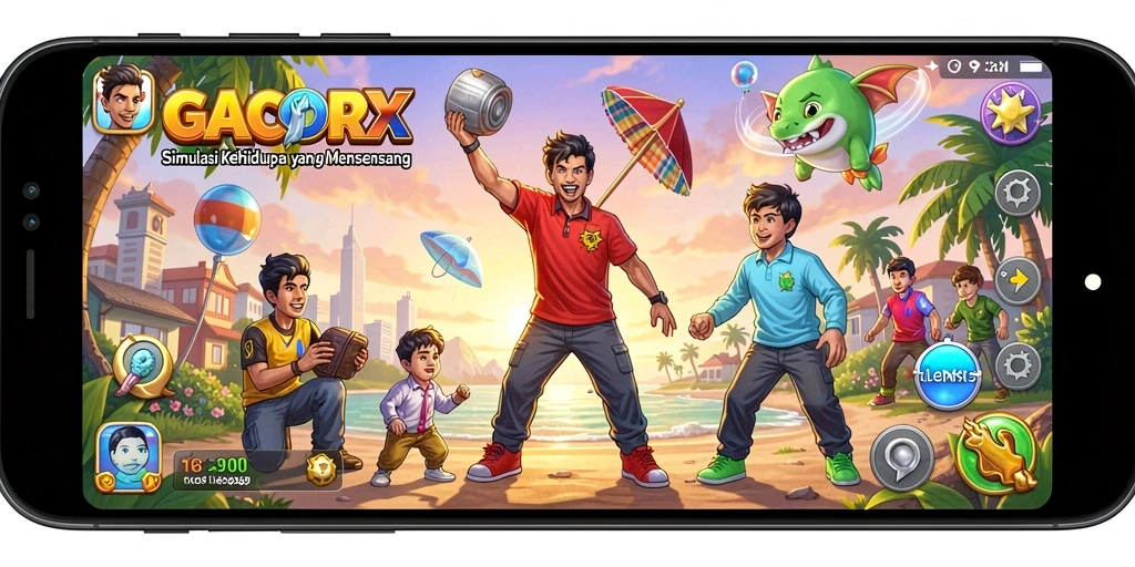 Tampilan gameplay GACORX yang mendalam dan interaktif.