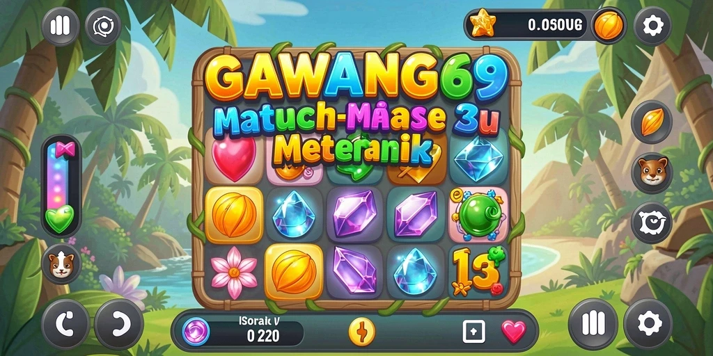 Tampilan gameplay GAWANG69 yang penuh warna dan menantang.