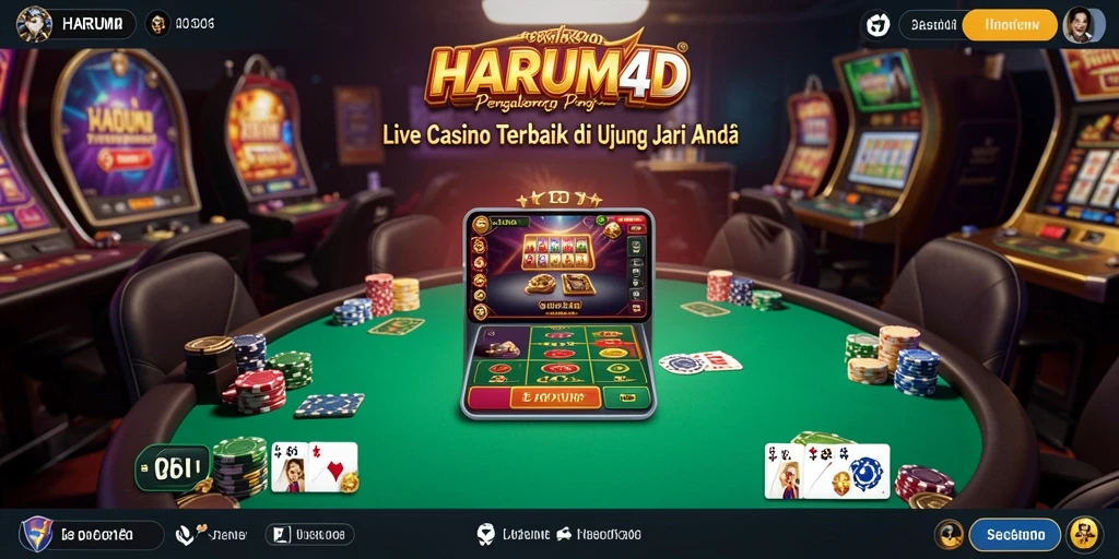 Tampilan gameplay Live Casino yang menawan dan mendebarkan.