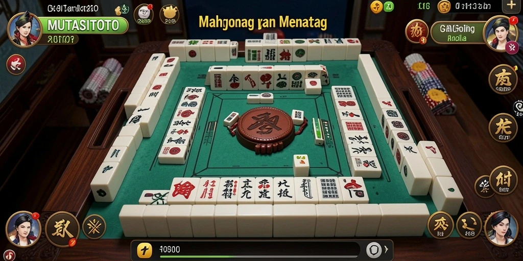 Tangkapan layar gameplay MUTASITOTO yang menunjukkan tantangan Mahjong yang seru.
