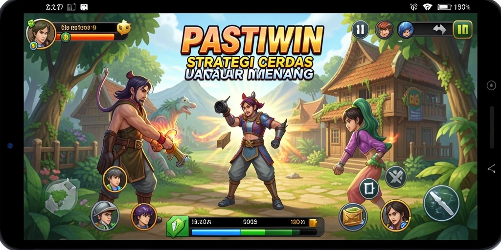Tampilan gameplay PASTIWIN yang penuh strategi dan taktik.