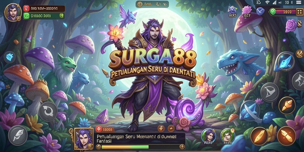 Screenshot gameplay SURGA88 menampilkan petualangan seru dan grafis menakjubkan.
